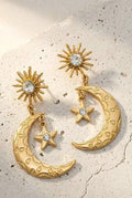 Midnight Moon Drop Earrings