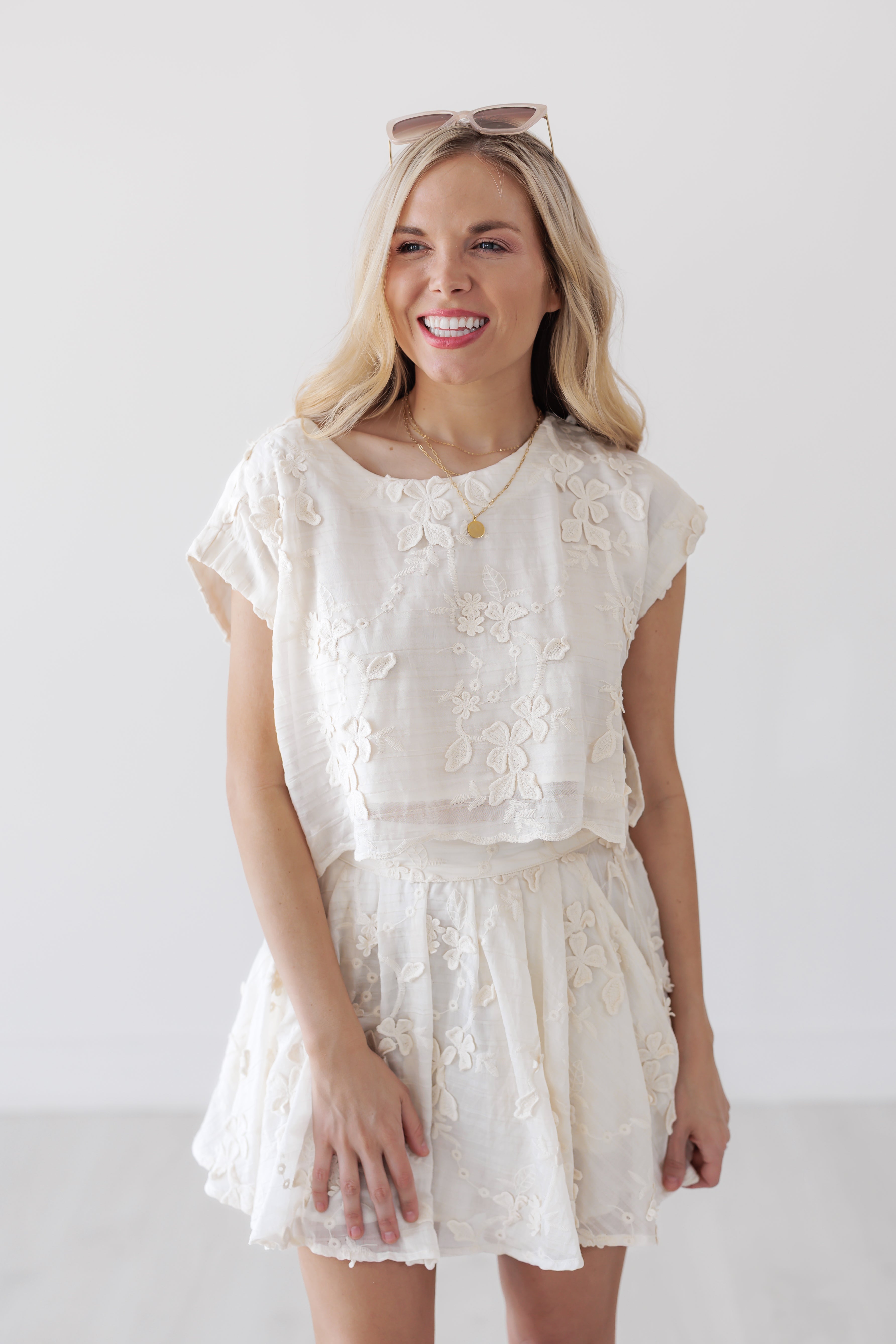 Chase The Feeling Top & Skirt Set