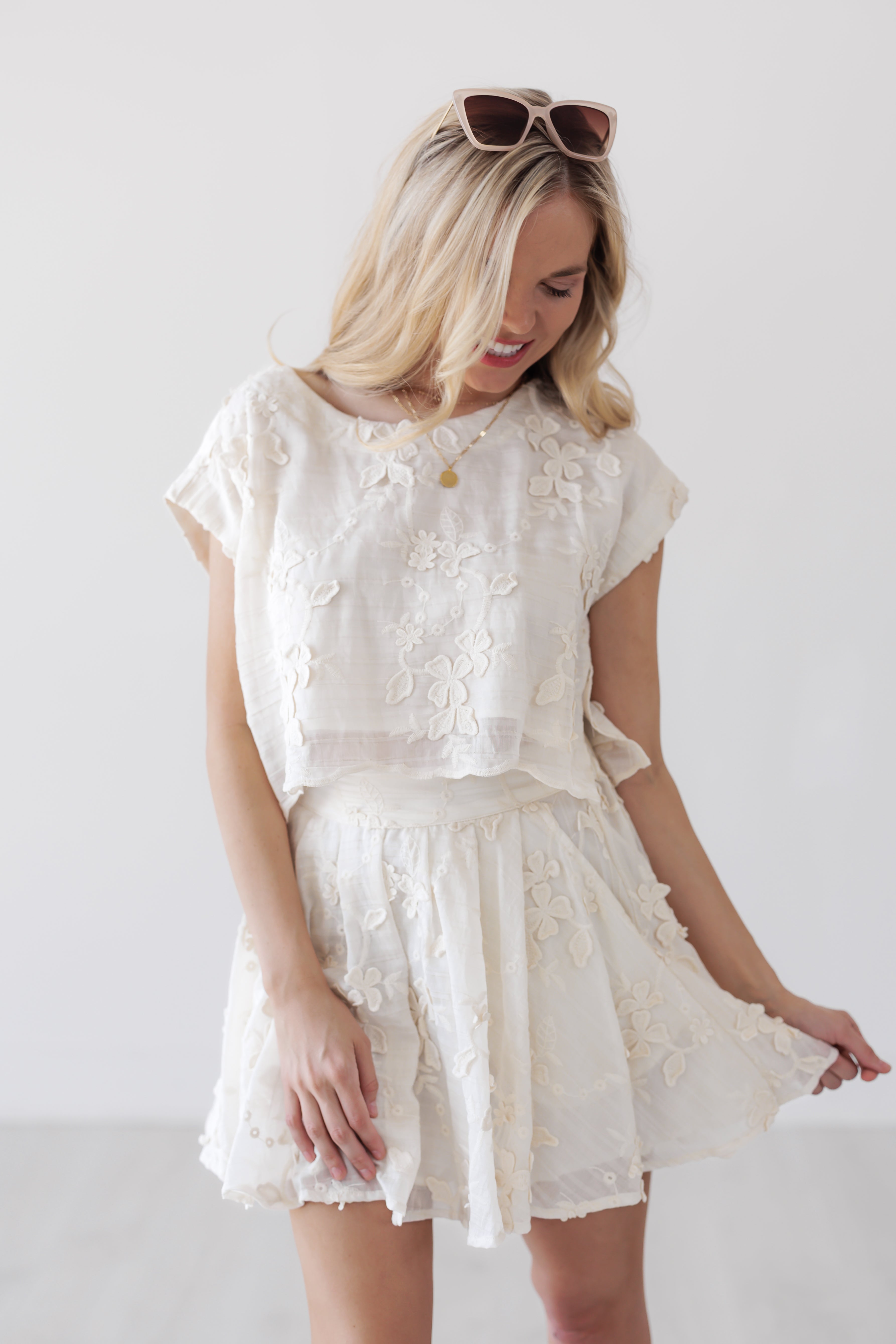 Chase The Feeling Top & Skirt Set