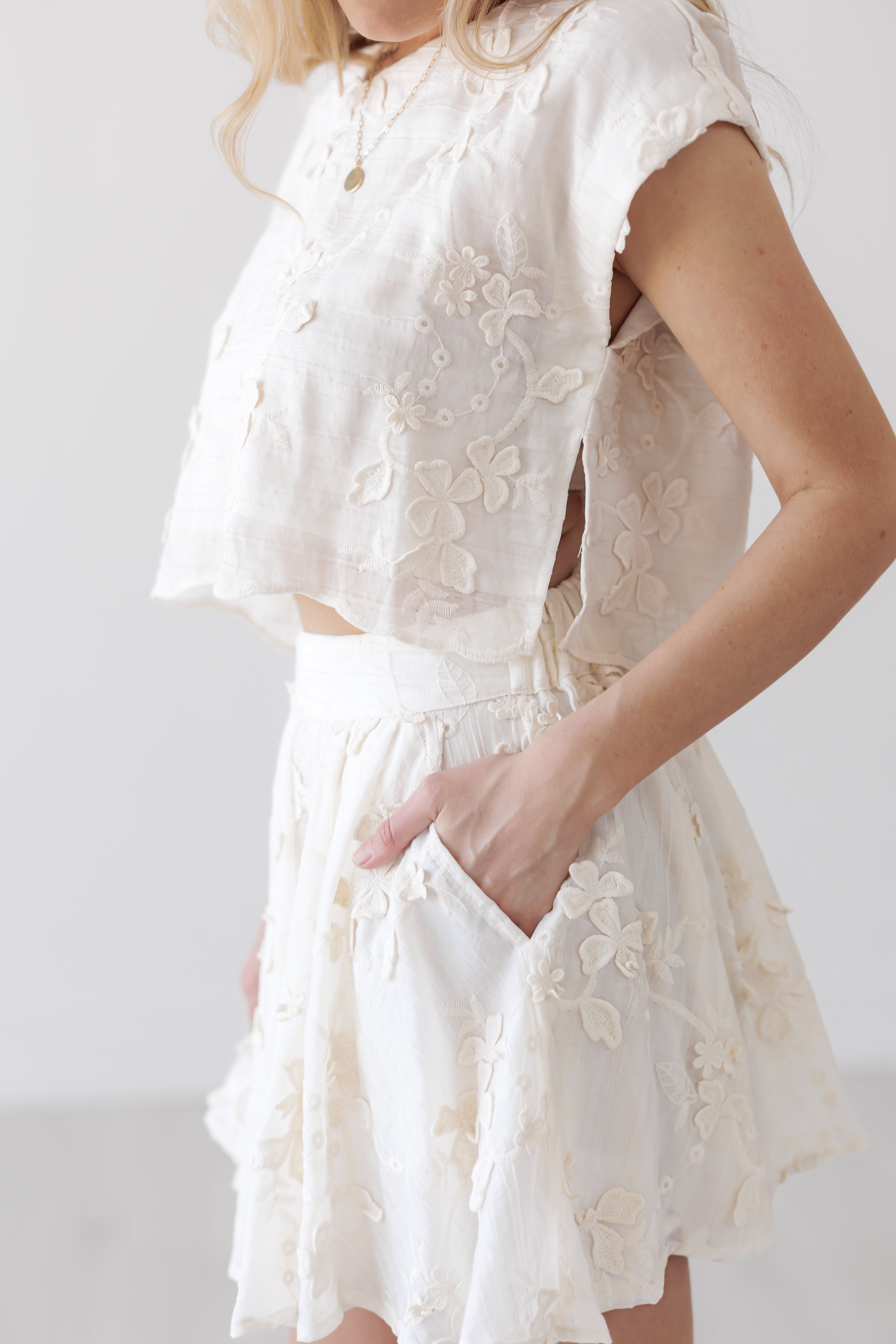 Chase The Feeling Top & Skirt Set