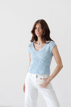 Take The Next Step Top-Powder Blue