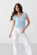 Take The Next Step Top-Powder Blue