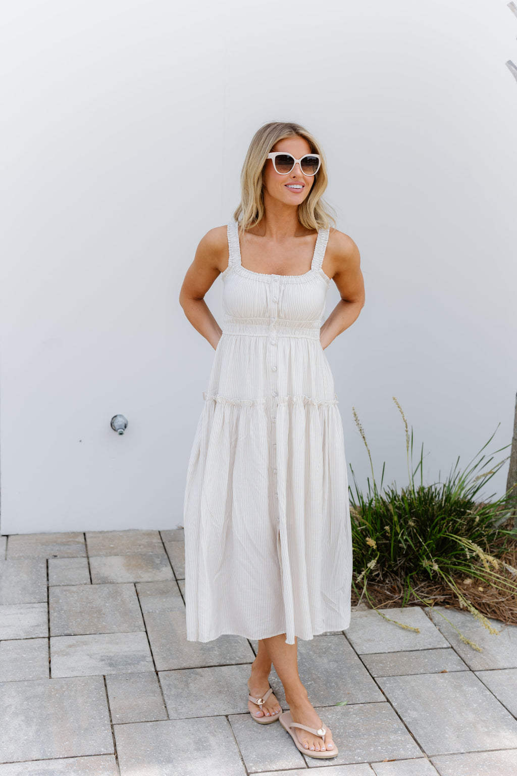 Layla Dress-Khaki