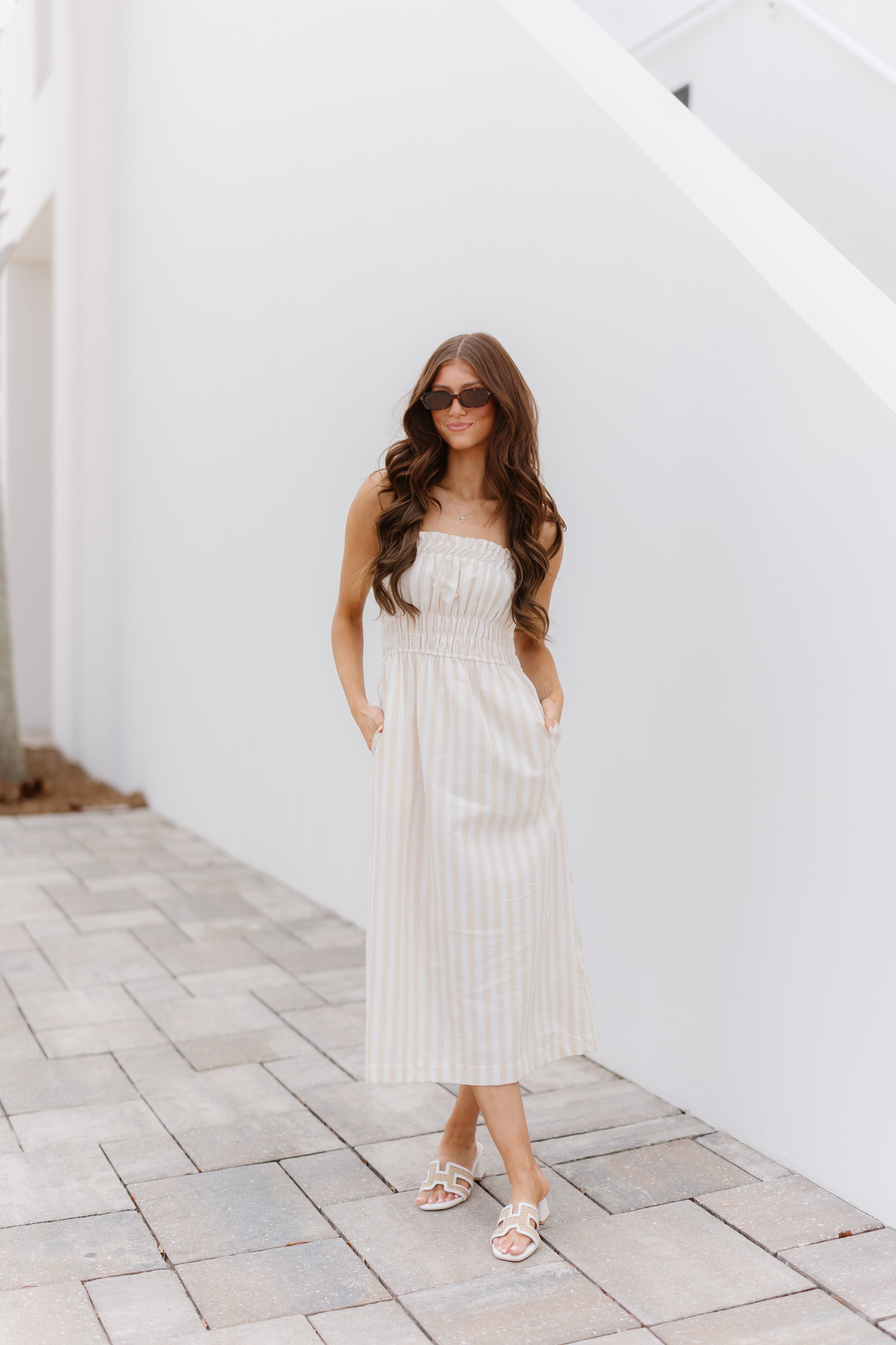 Gia Dress - Taupe