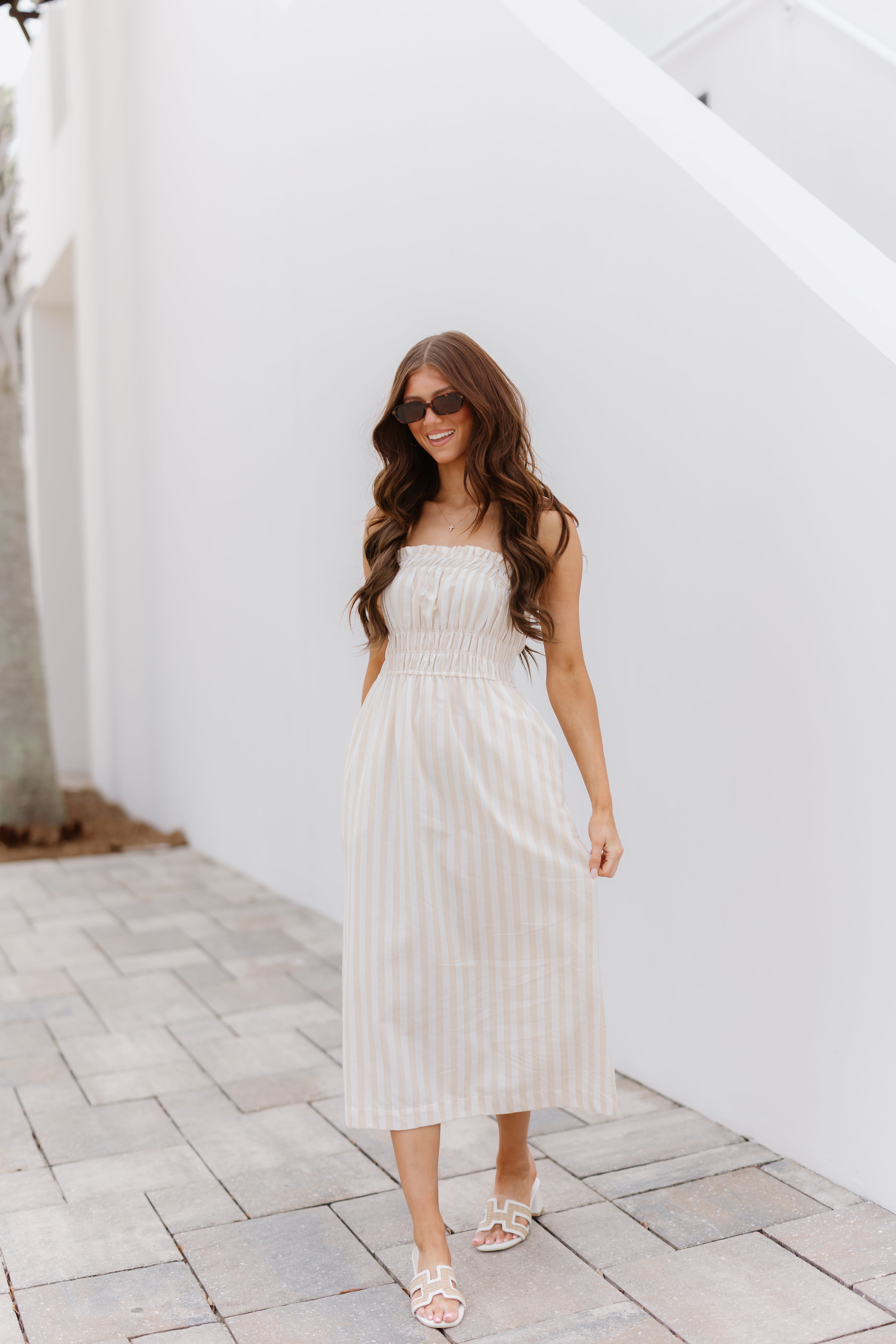 Gia Dress - Taupe