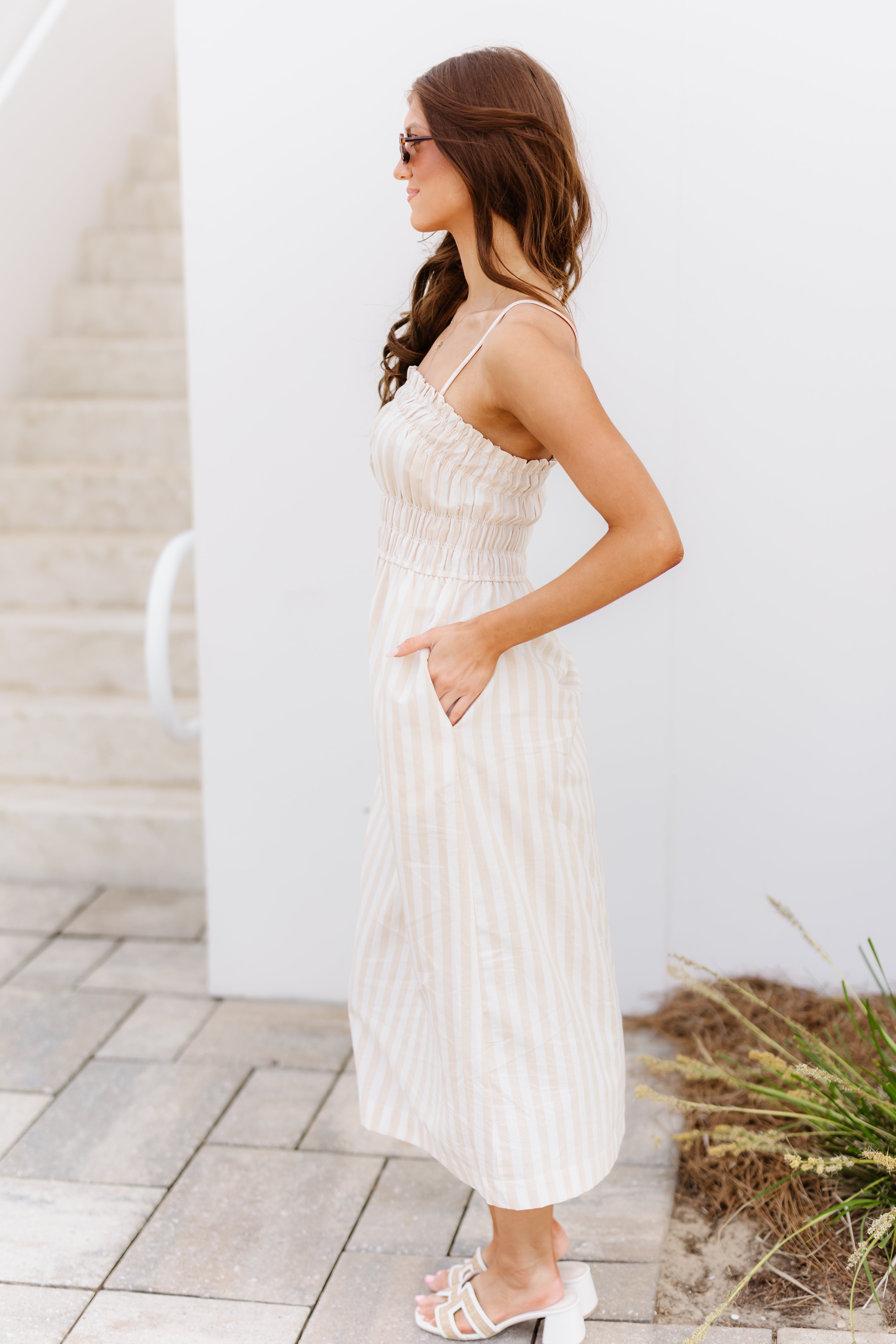 Gia Dress - Taupe