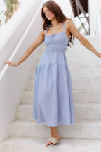 Amaya Dress-Blue