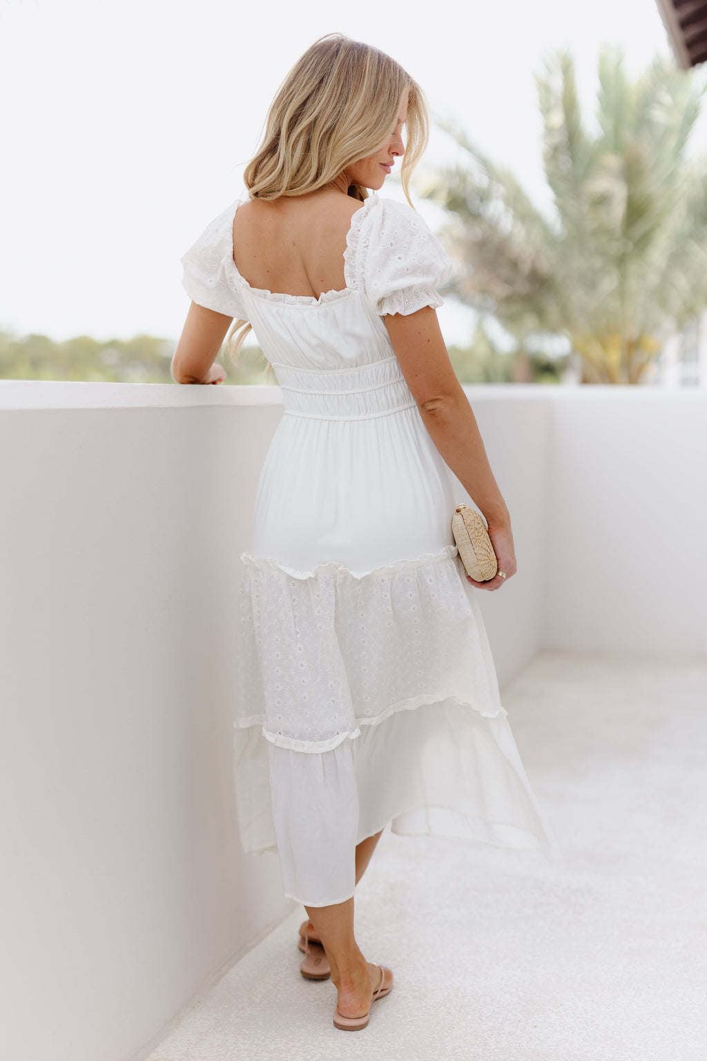 Resort Radiance Dress-Cream