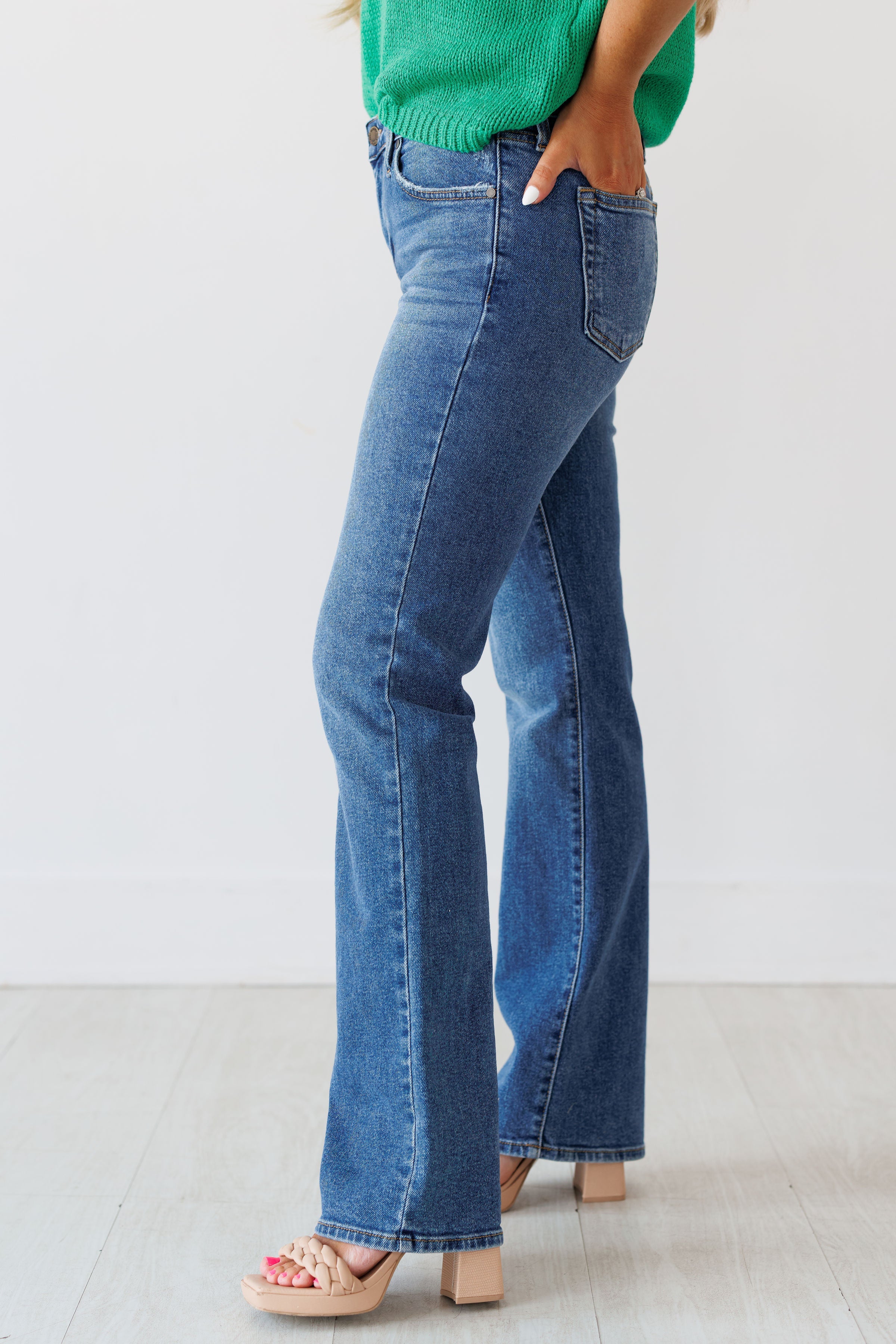Rory Low Rise Vintage Slim Bootcut Jeans - FINAL SALE