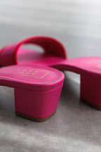 ShuShop: Finley Heel Sandal - Hot Pink