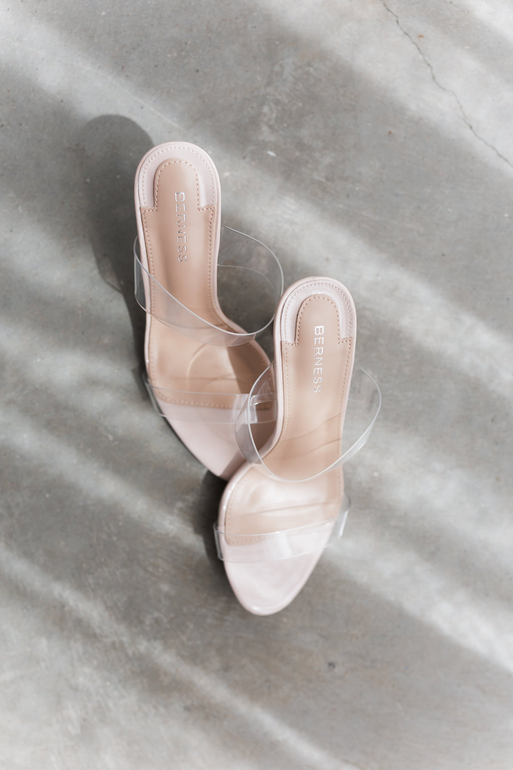 Callie Heel-Clear/Beige