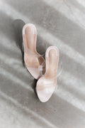 Callie Heel-Clear/Beige