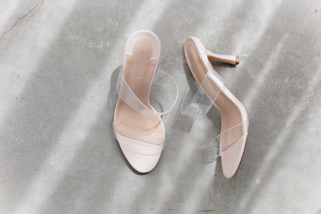 Callie Heel-Clear/Beige