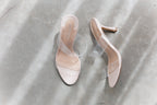 Callie Heel-Clear/Beige