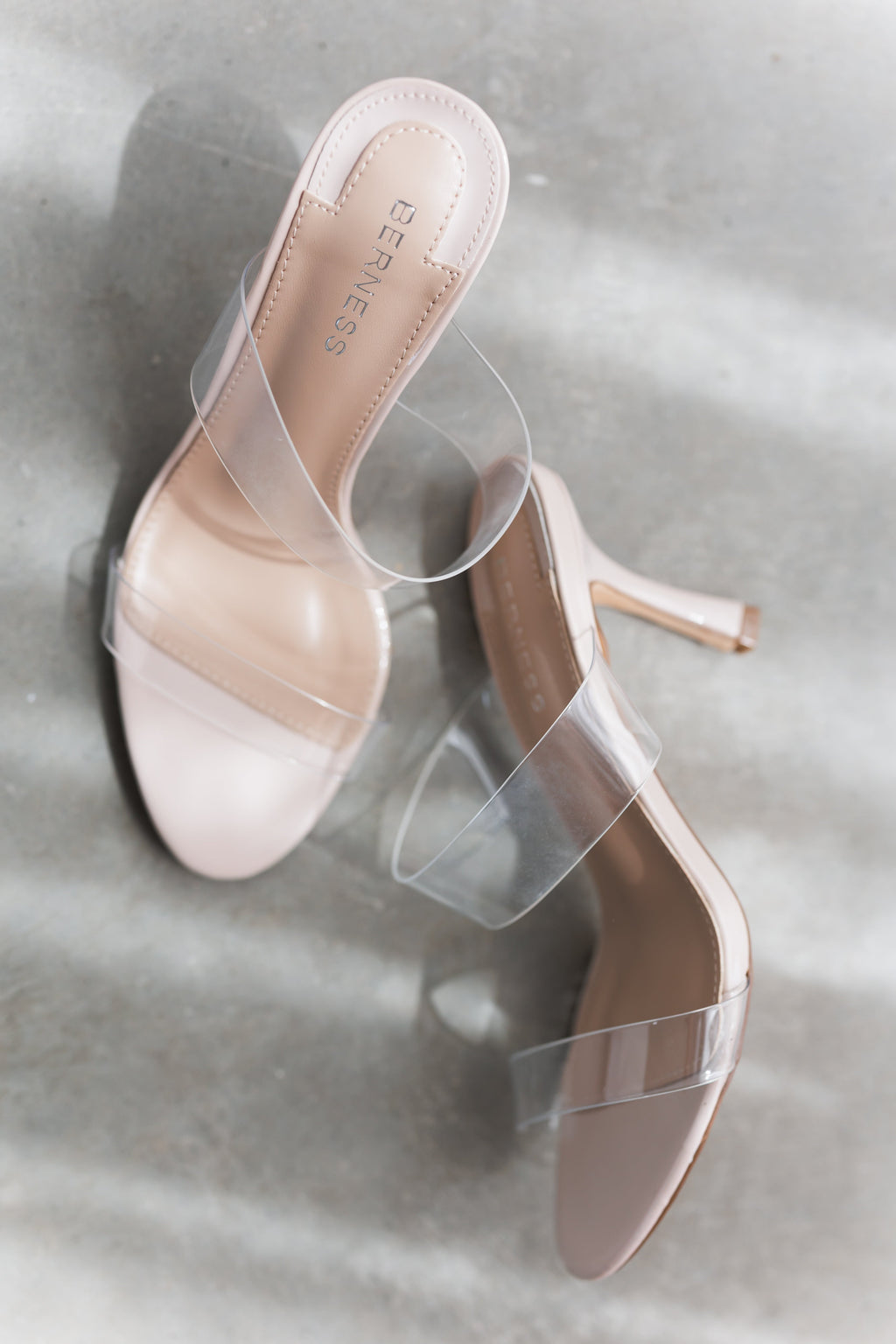 Callie Heel-Clear/Beige
