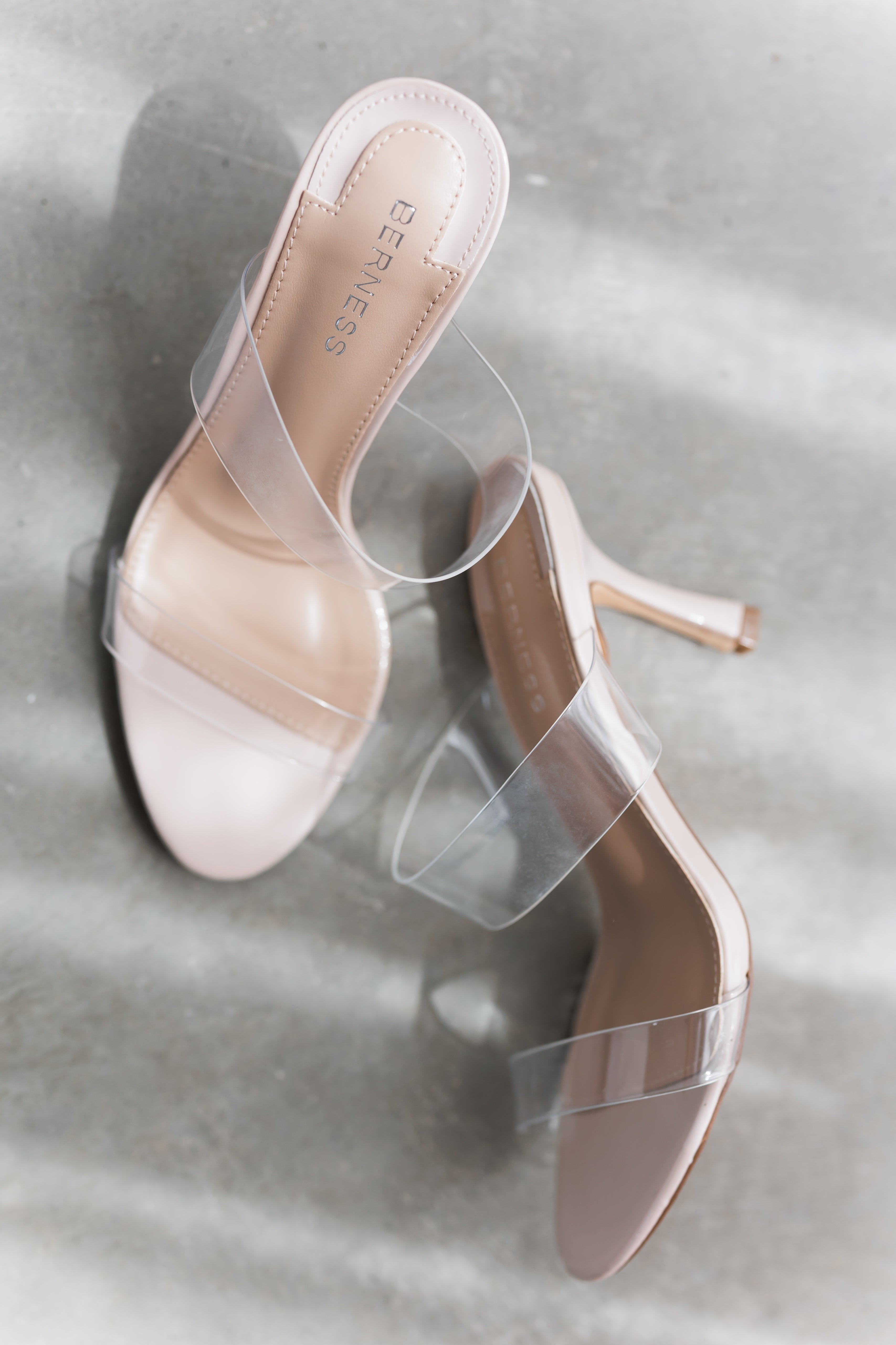 Callie Heel-Clear/Beige