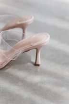 Callie Heel-Clear/Beige