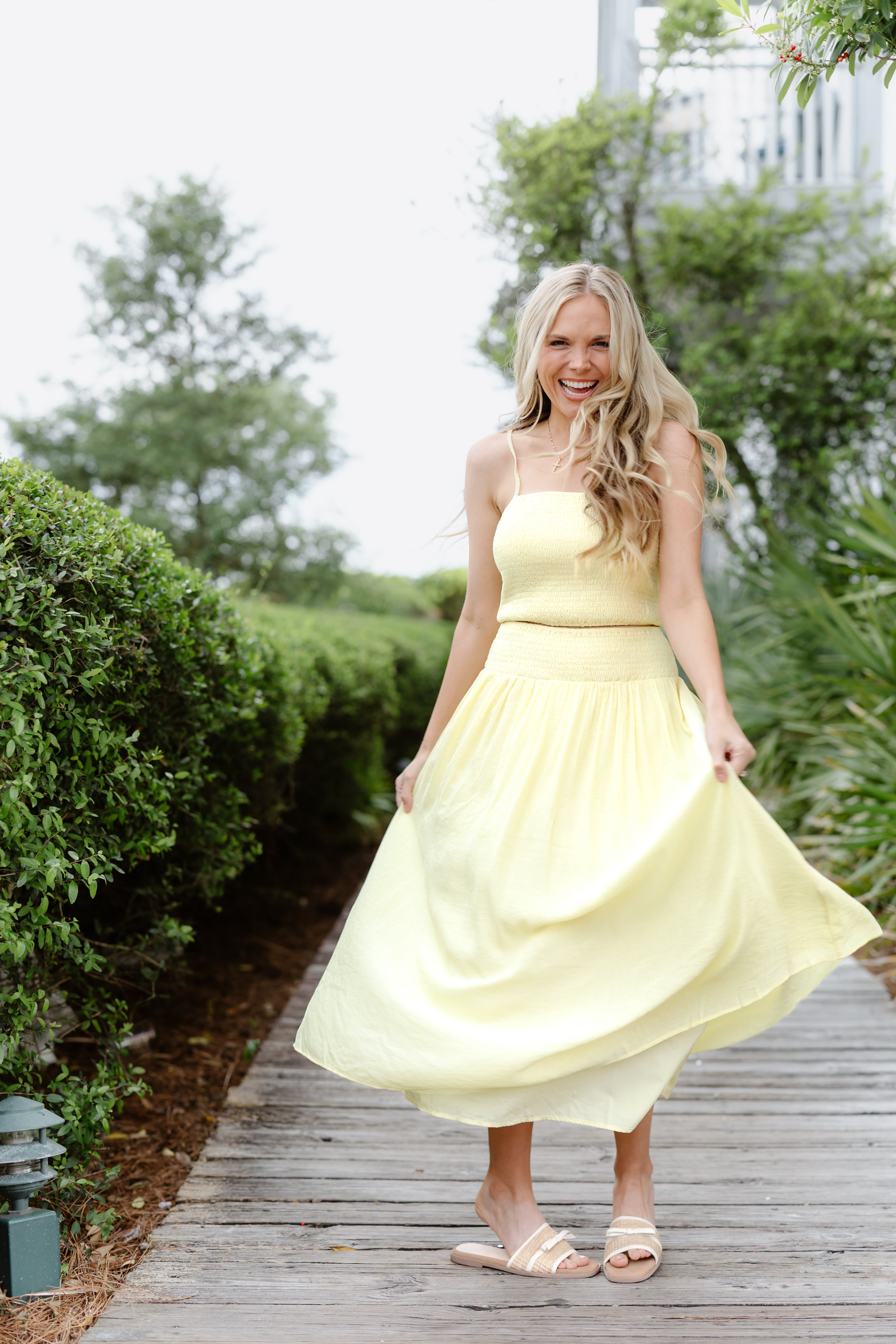 Sunshine State Crop Top + Skirt Set