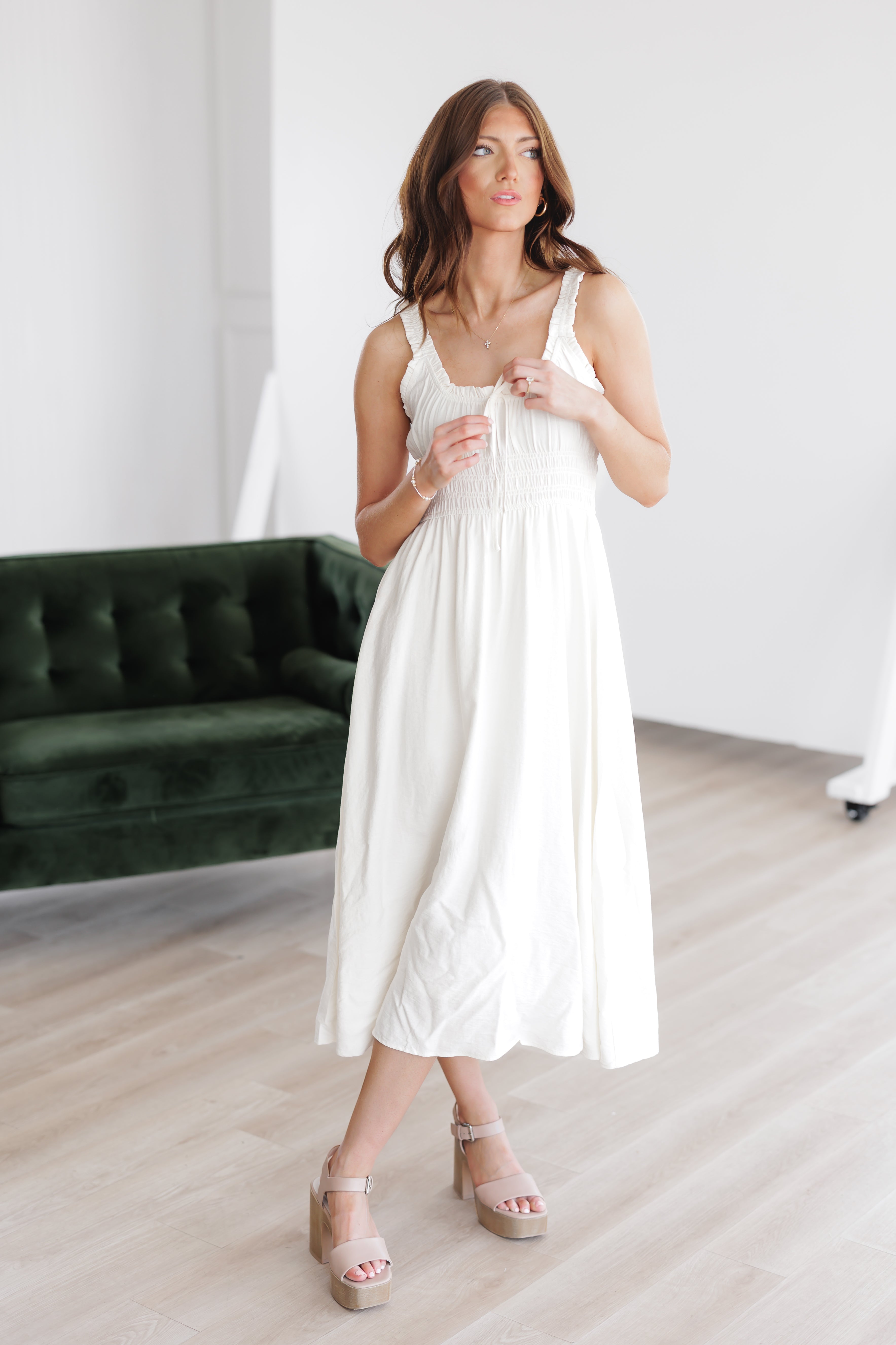 Blakely Dress-Ivory