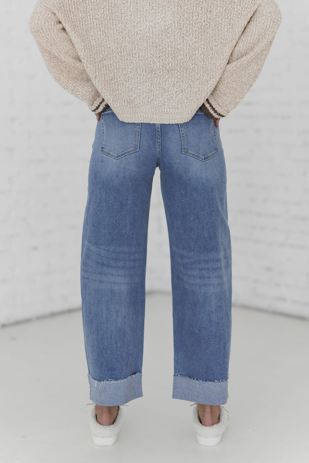 Jared High Rise Wide Barrel Jeans
