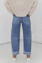 Jared High Rise Wide Barrel Jeans