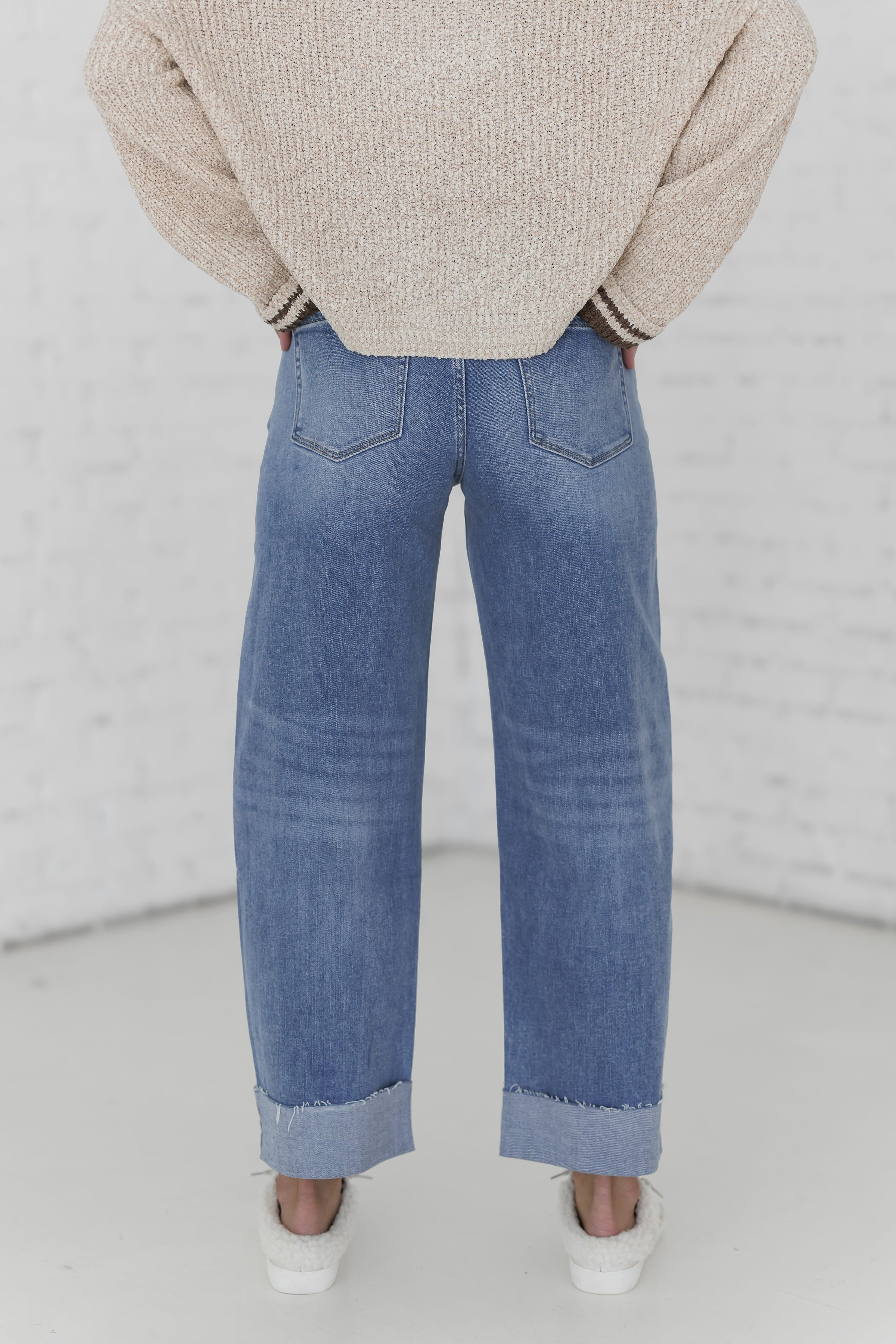 Jared High Rise Wide Barrel Jeans