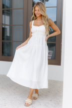 Genevieve Dress-White