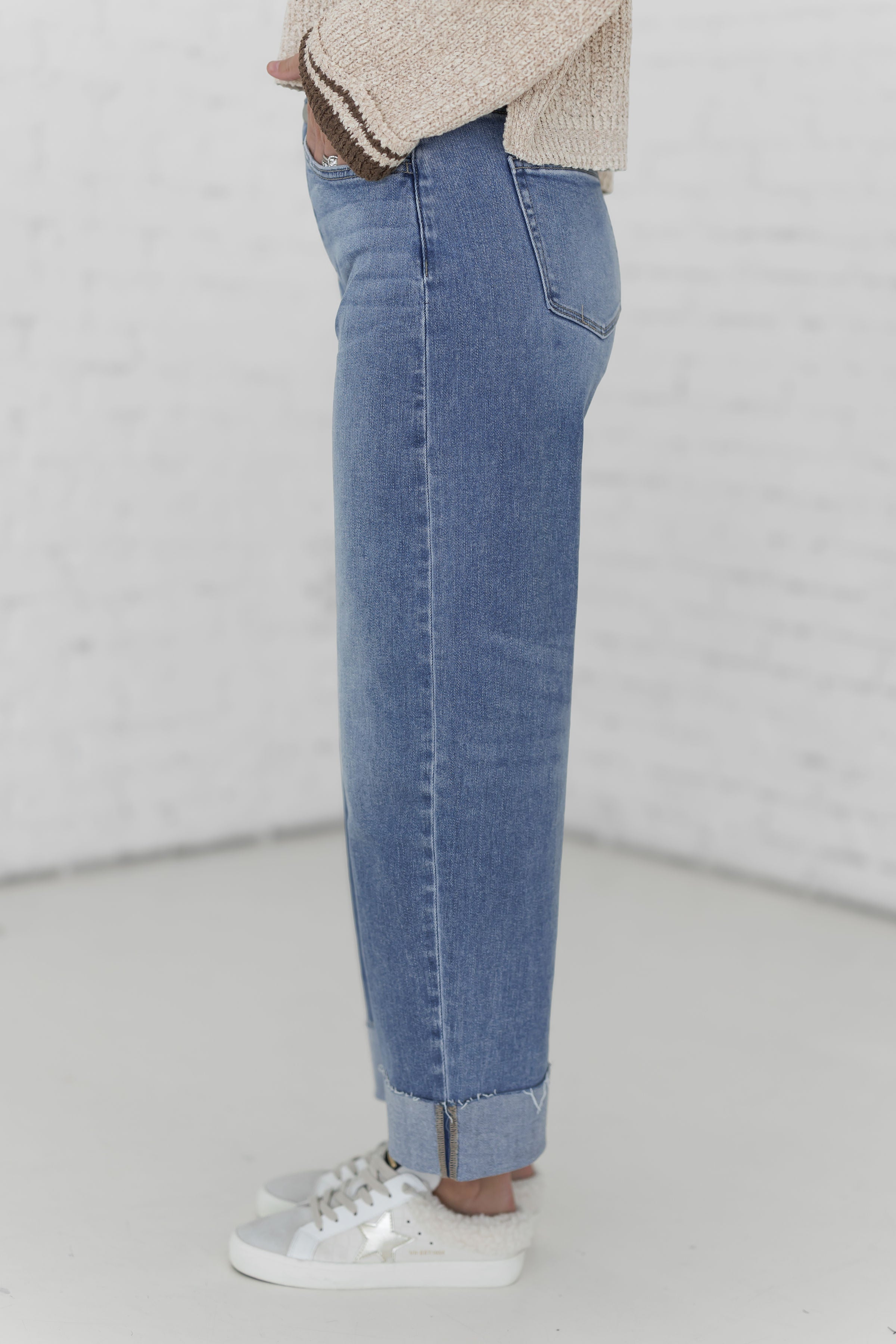 Jared High Rise Wide Barrel Jeans