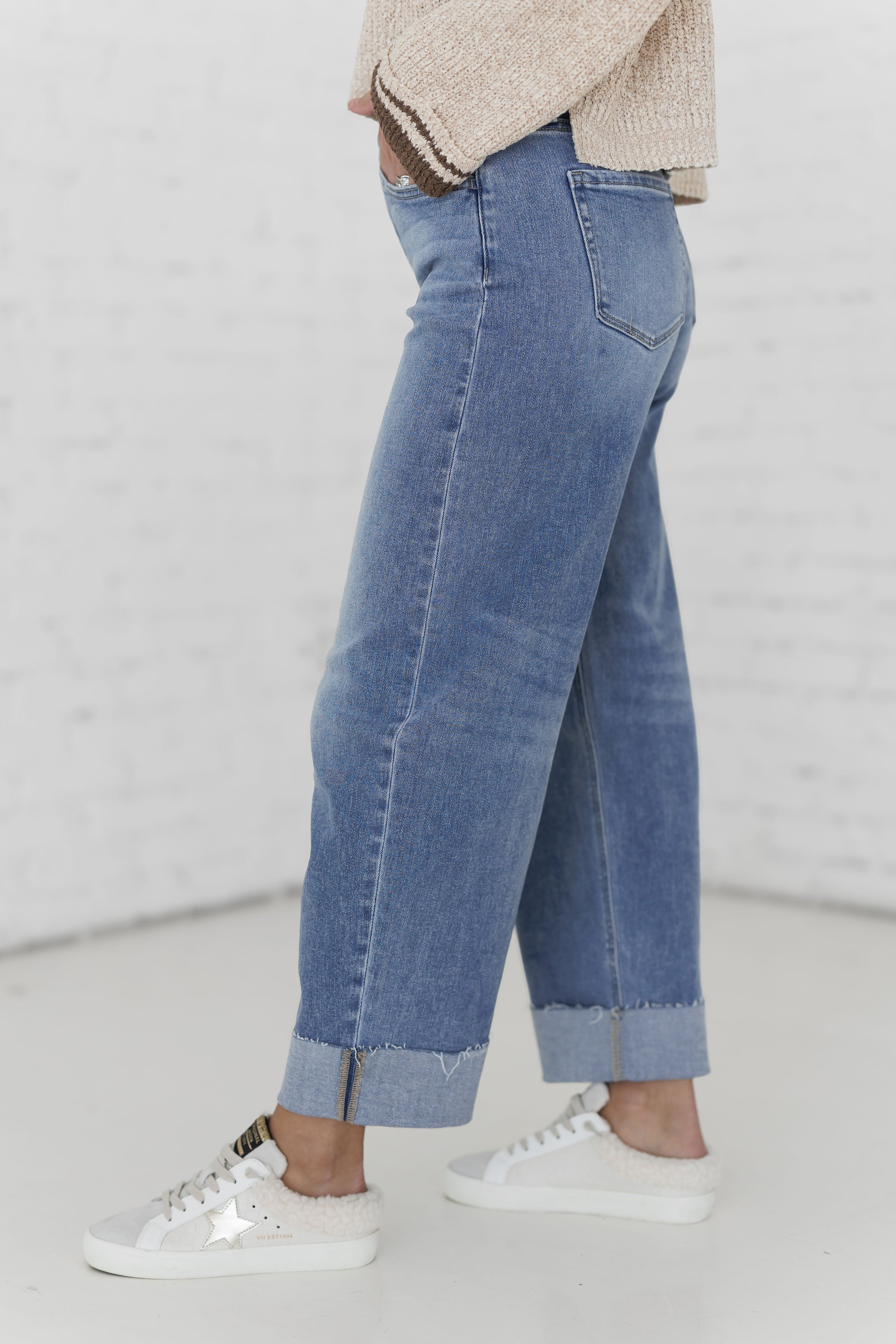 Jared High Rise Wide Barrel Jeans