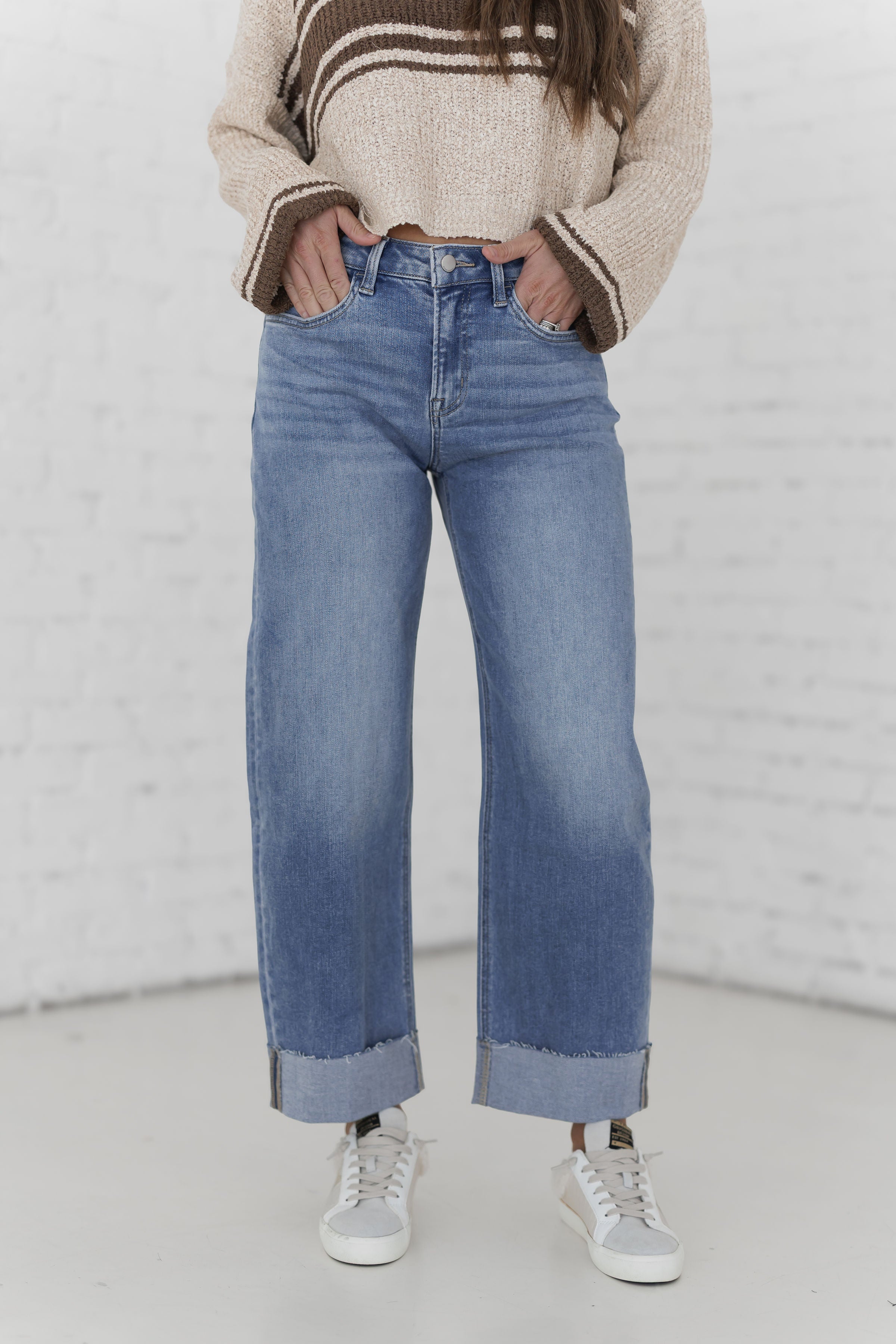 Jared High Rise Wide Barrel Jeans