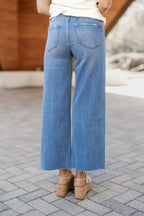 Reid High Rise Crop Wide Jeans
