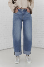 Jared High Rise Wide Barrel Jeans