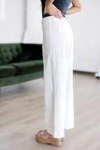 Nolan Pintuck Wide Leg Jeans