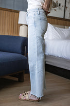 Donnie High Rise Slim Wide Jeans