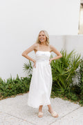 Katalina Dress-White/Blue