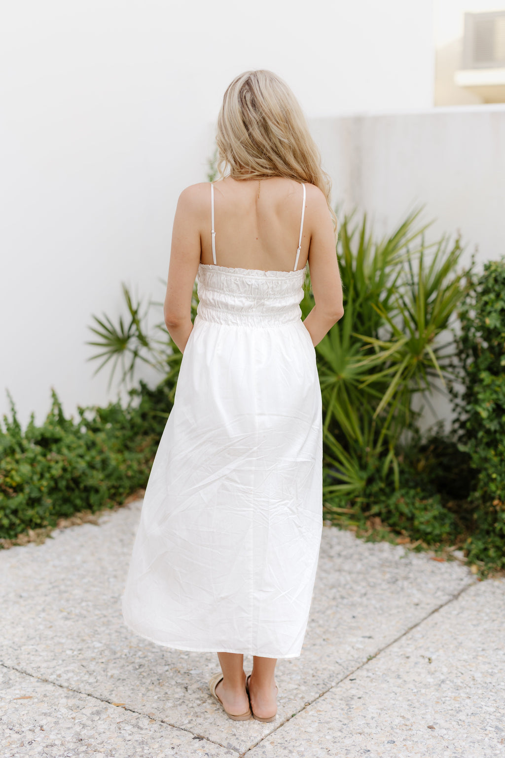 Katalina Dress-White/Blue