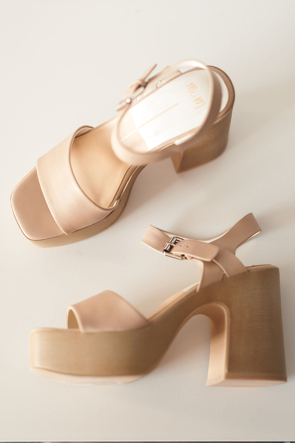 Mi.iM: Wallis Platform Sandal - Nude