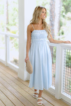 Katalina Dress-Blue/White