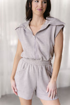 Hidden Path Romper - H. Taupe - FINAL SALE