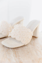 Holland Pearl Raffia Heel-Ivory