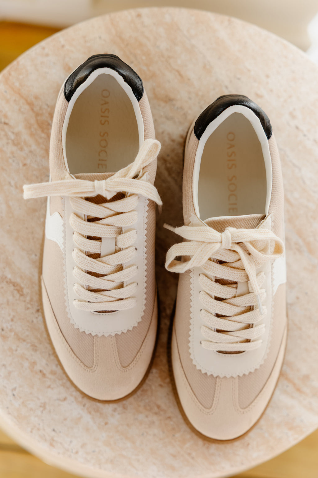 The Kyla Sneaker-Almond