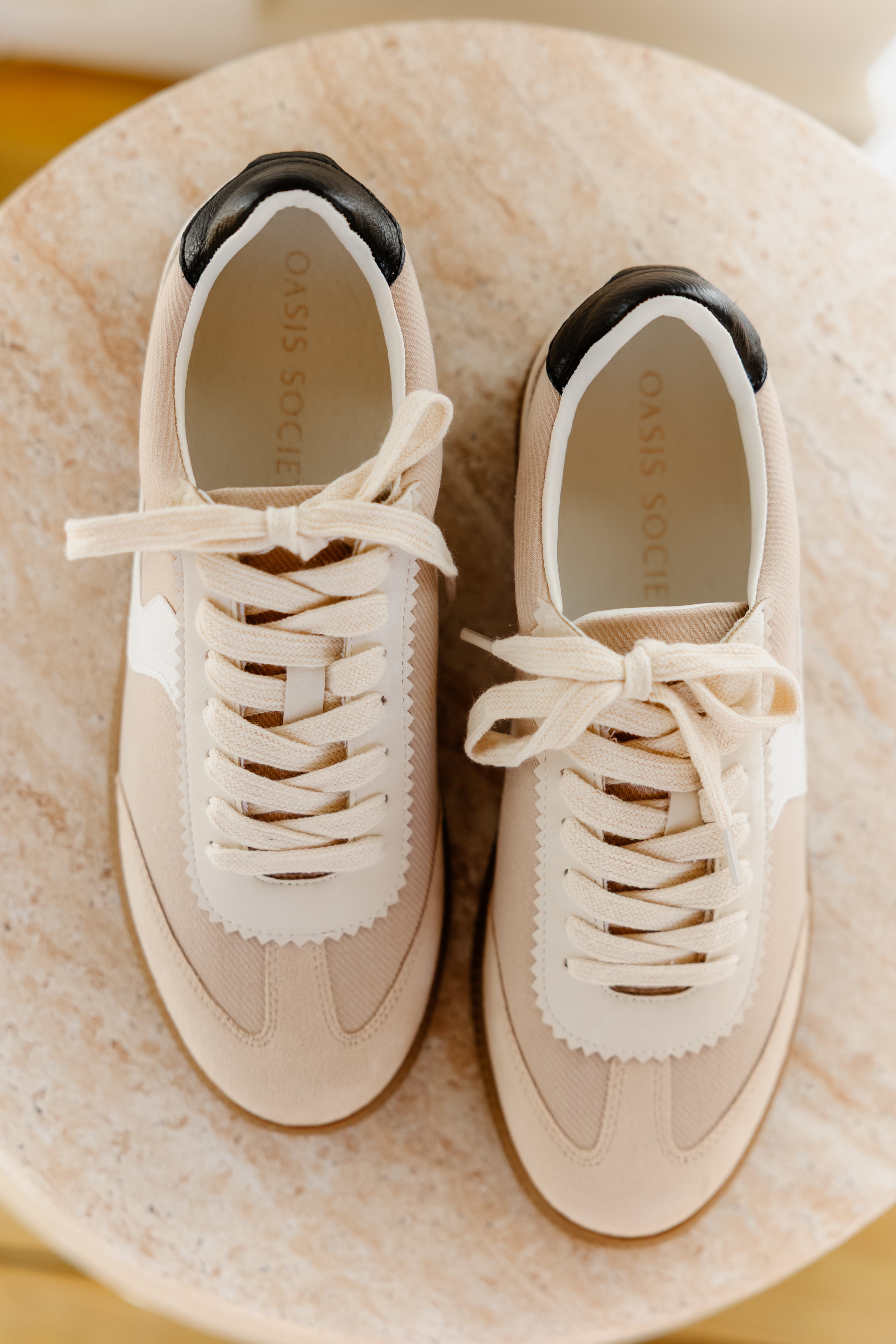 The Kyla Sneaker-Almond