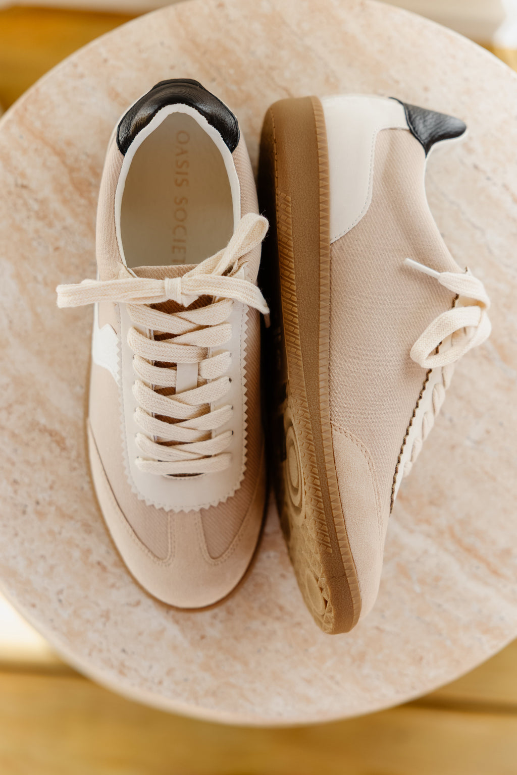 The Kyla Sneaker-Almond