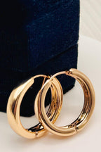 Solid Snap Hoop Earrings