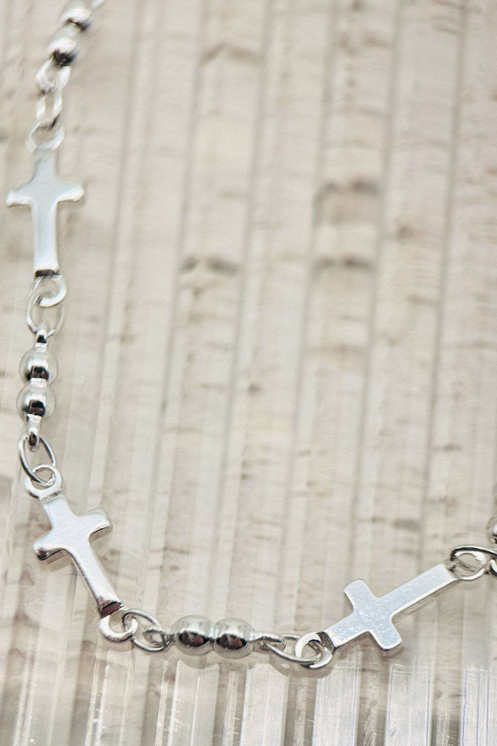 Stationed Cross Necklace
