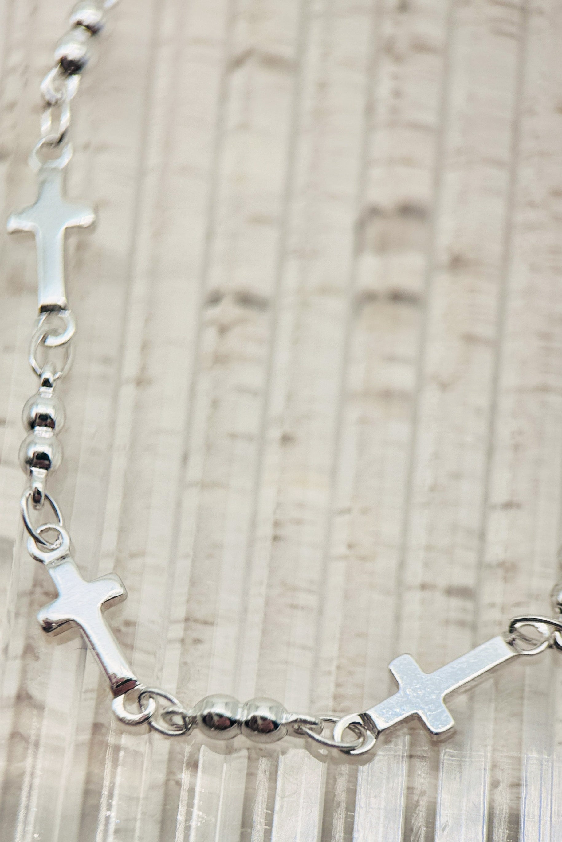 Stationed Cross Necklace