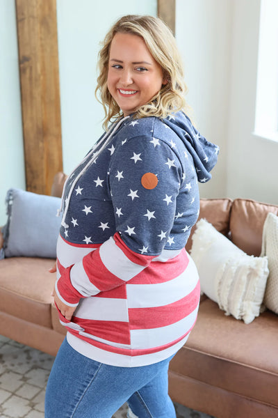Stars and Stripes Pullover Hoodie